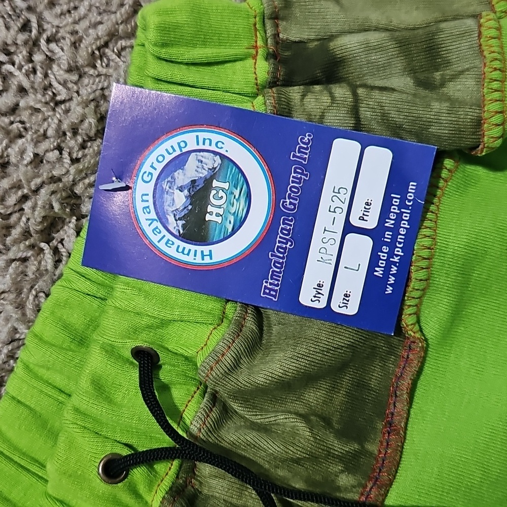 NWT Himalayan Group Inc Pants Tie Dye Pull-on Napal Boho Large - Picture 2 of 9